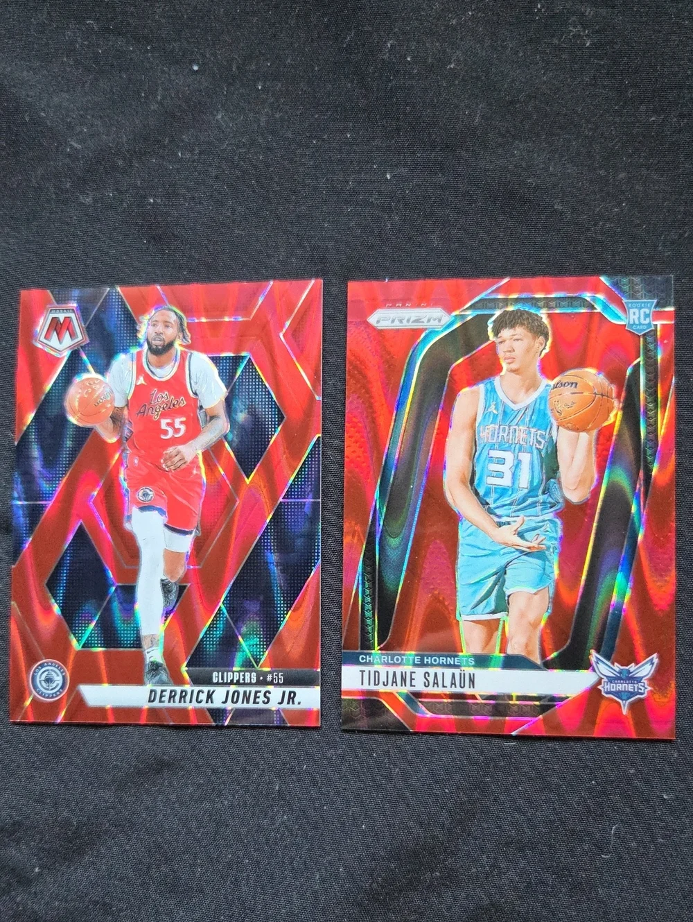 2 X 2025 Numbeted Basketball Cards- Derrick Jones & Tidjane Salaun